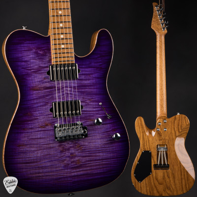 Suhr Modern T - Waterfall Burl Maple & Roasted Swamp Ash - Trans