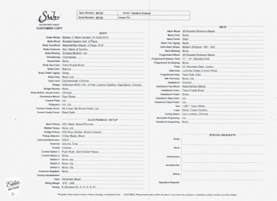 Suhr Modern T – Waterfall Burl Maple & Roasted Swamp Ash Electric Guitar in Trans Purple Burst