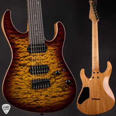 Suhr Modern 7 Quilt Roasted - Bengal Burst - Eddie's Guitars