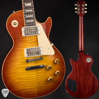 Gibson Custom Shop PSL ’59 Les Paul Standard Reissue VOS Electric Guitar in Vintage Cherry Tea Burst