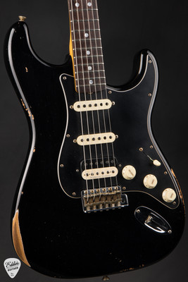 2024 Fender Custom Shop Limited Edition 1967 Stratocaster Relic Aged Black Electric Guitar
