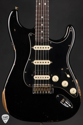 2024 Fender Custom Shop Limited Edition 1967 Stratocaster Relic Aged Black Electric Guitar