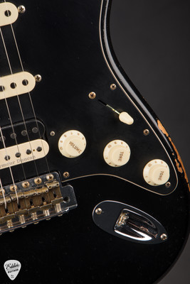 2024 Fender Custom Shop Limited Edition 1967 Stratocaster Relic Aged Black Electric Guitar