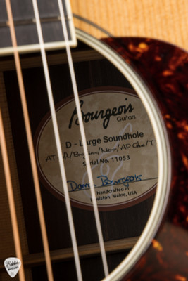Bourgeois D Large Soundhole T-Bar Aged Tone Adirondack & Brazilian Rosewood Acoustic Guitar