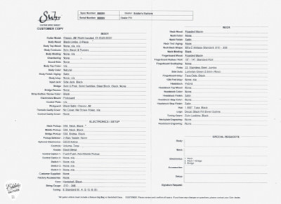 Suhr Classic JM - Black Limba