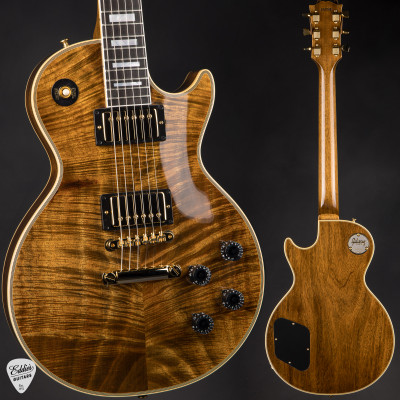 Gibson Custom Shop Made 2 Measure 1968 Les Paul Custom Reissue Koa Electric Guitar in Natural