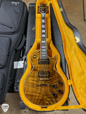 Gibson Custom Shop Made 2 Measure 1968 Les Paul Custom Reissue Koa Electric Guitar in Natural