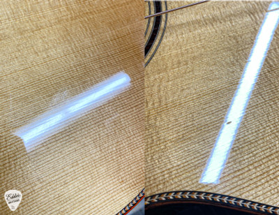 2019 – Bourgeois OMC DB Signature – Aged Tone Adirondack Spruce & Honduran Fiddleback Mahogany Acoustic Guitar