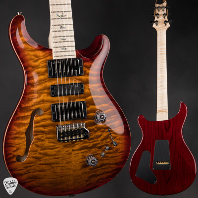 Paul Reed Smith Wood Library Special Special Semi-Hollow Figured Maple Neck electric guitar in Dark Cherry Sunburst