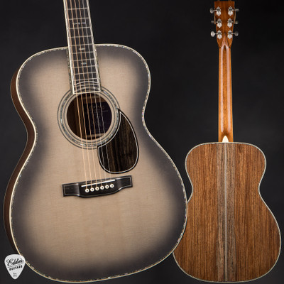 Martin Limited Edition OM 45 John Mayer 20th Anniversary acoustic guitar in platinum gray burst