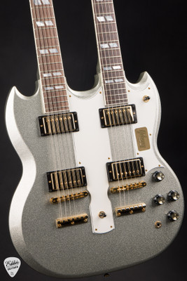 2015 Gibson Custom Shop Mid 60s EDS 1275 Electric guitar in Silver Sparkle