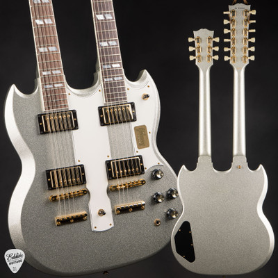 2015 Gibson Custom Shop Mid 60s EDS 1275 Electric guitar in Silver Sparkle
