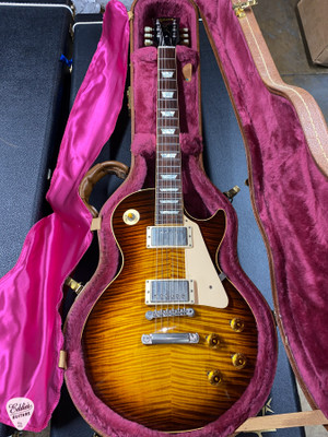 1996 Gibson Custom Shop Historic 1959 Les Paul Standard Reissue electric guitar in Tobacco Burst