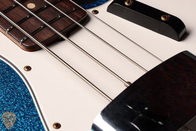 2024 - Fender Eddie's Guitars Exclusive Custom Shop 1964 Jazz Bass Heavy Relic - Blue Sparkle