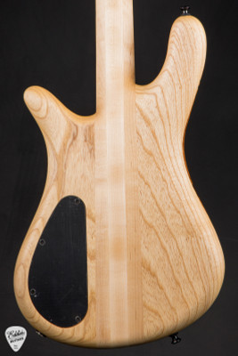 Spector NS2 4 String Neck Thru Bass Guitar in Maple Burl and Swamp Ash