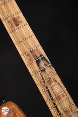 Spector NS2 4 String Neck Thru Bass Guitar in Maple Burl and Swamp Ash