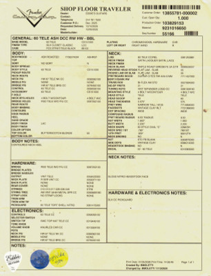 Fender Custom Shop Floor Traveler