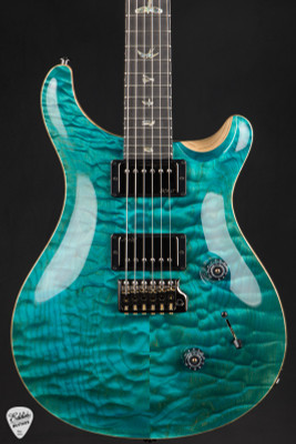 Paul Reed Smith Eddie’s Guitars Wood Library Custom 24 Ebony FB Stained Neck Electric Guitar in Carrol Blue