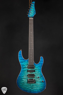 Suhr Modern Quilt Maple & Black Limba - Bahama Blue Burst