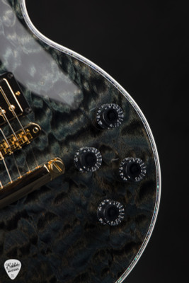 Gibson Custom Shop PSL Les Paul Ultima Tree of Life Nordic Blue Electric Guitar