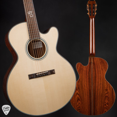Santa Cruz Fingerstyle Short Scale Custom Acoustic Guitar with Moon Spruce and Cocobolo