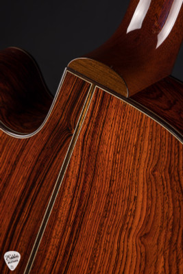 Santa Cruz Fingerstyle Short Scale Custom Acoustic Guitar with Moon Spruce and Cocobolo