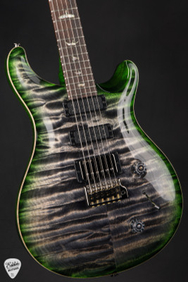 Paul Reed Smith Eddie’s Guitars Wood Library Studio Quilt Top/Stained Maple Neck/Brazilian FB Charcoal Jade Burst