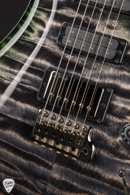 Paul Reed Smith Eddie’s Guitars Wood Library Studio Quilt Top/Stained Maple Neck/Brazilian FB Charcoal Jade Burst