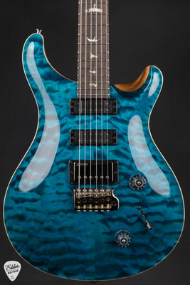 Paul Reed Smith Eddie’s Guitars Wood Library Studio Quilt Top/Stained Maple Neck/Brazilian FB Blue Matteo