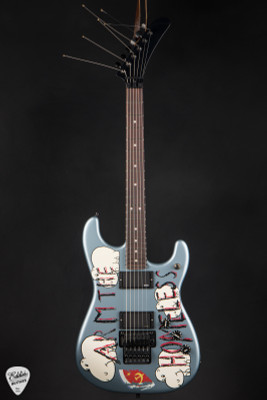 Fender Tom Morello’s “Arm The Homeless” Guitar in Blue Ice Metallic