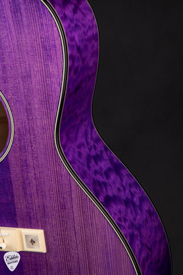 Bourgeois The Deep Purple Rabbit LDBO Acoustic Guitar with Adirondack Spruce and Quilted Maple