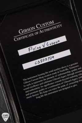 Gibson Custom Shop PSL Flying V Custom Gloss Electric Guitar in Gecko Green Metallic