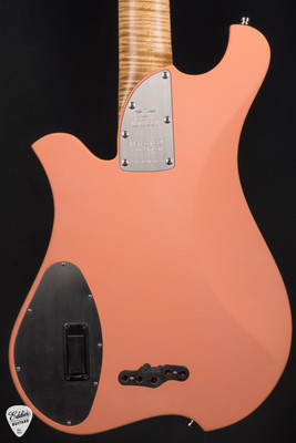 Bacci Marleo 5 String Electric Bass Guitar in Velvet Peach with Parato Waves