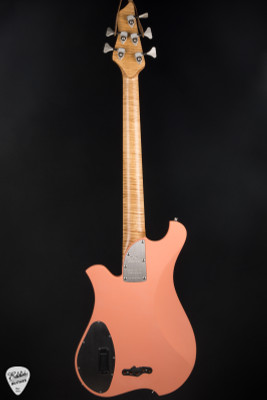 Bacci Marleo 5 String Electric Bass Guitar in Velvet Peach with Parato Waves
