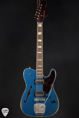 Sale Pending-Castedosa Marianna Semi-Hollow - Aged Blue Sparkle