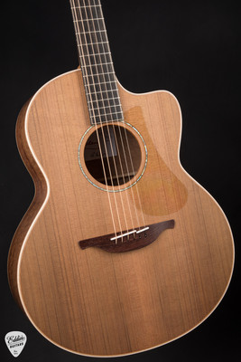 Lowden F35c Acoustic Guitar with Sinker Redwood and Quilted Mahogany