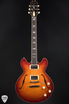 Collings I35 LC Deluxe Custom Inlay/ThroBaks Electric Guitar in Dr. Pepper Burst
