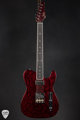 Suhr Eddie’s Guitars Exclusive Roasted Classic T Electric Guitar in Red Web