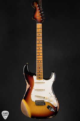 Fender Custom Shop Special Run 1969 Stratocaster Heavy Relic Aged Target 3 Tone Sunburst
