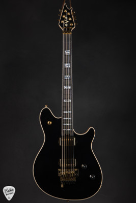 EVH USA Custom Shop Wolfgang 2 Humbucker Floyd Rose Electric Guitar in Gloss Black