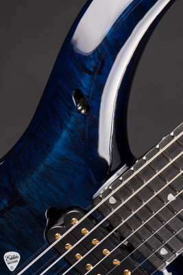 Ernie Ball Music Man BFR Majesty 7 - Blue Ink #25/50 - Eddie's Guitars