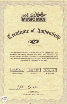 Ernie Ball Music Man BFR Majesty – Wolf’s Bane #44/100