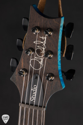 Paul Reed Smith Eddie’s Guitars Wood Library Studio Quilt Top Stained Maple Neck Brazilian FB Electric Guitar in Aquableux