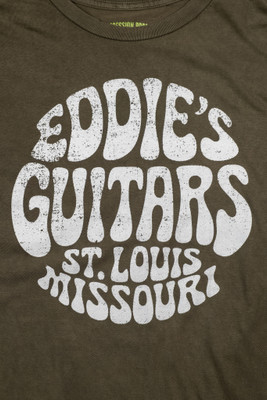 Eddie's Guitars Psych Olive Shirt