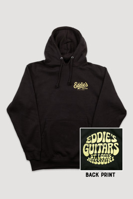 Eddie's Guitars Psych Pullover Hoodie Black