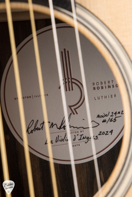 R Robinson Model 24 Acoustic Guitar with Sitka Spruce and Ebony
