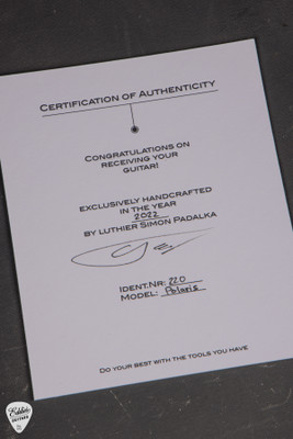 Padalka Polaris Electric Guitar in Maple And Spanish Cedar