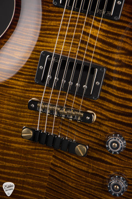 Paul Reed Smith Eddie’s Guitars Wood Library McCarty 594 Singlecut Stained Neck Ebony Black Gold Burst Electric Guitar