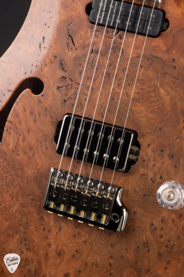Paul Reed Smith Private Stock 11879 Vela Semi Hollow Cocobolo Redwood Burl Madagascar Rosewood Natural Satin Electric Guitar