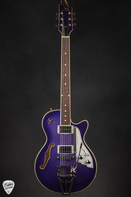 Duesenberg Starplayer TV Galaxy Burst Purple Electric Guitar